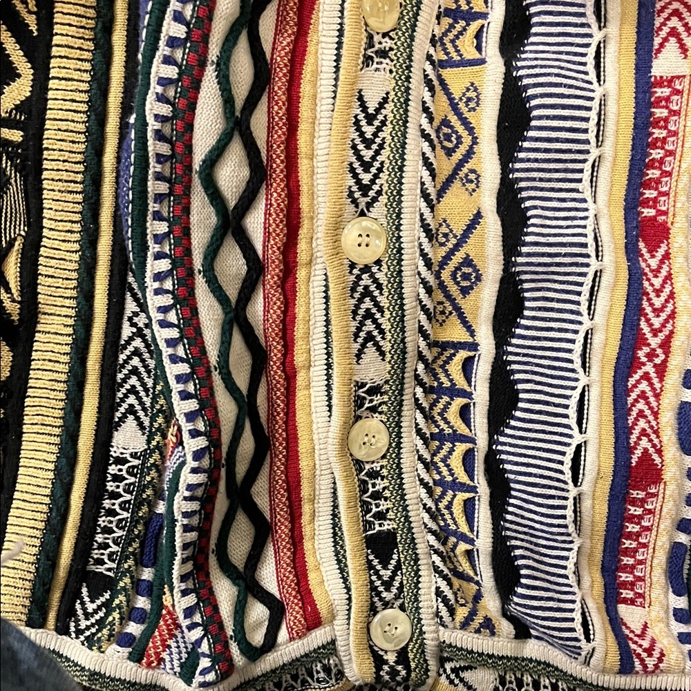 Vintage coogi style cardigan - Picture 3 of 6